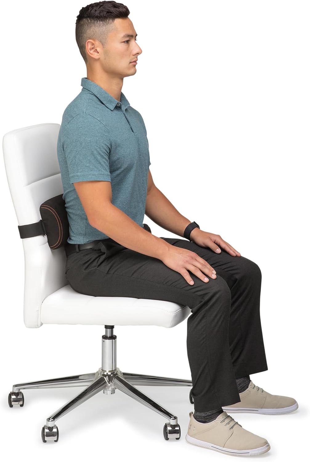 OPTP McKenzie Signature SlimLine Lumbar Support Pillow for Office Chair and Car Back

