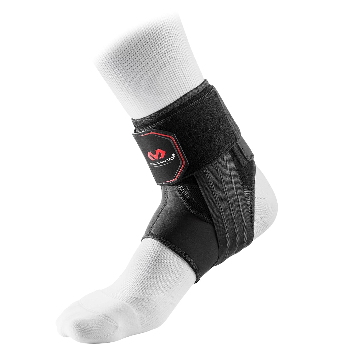 McDavid Low Profile Lace-Free Ankle Brace, Phantom Rear-Entry Support for Basketball

