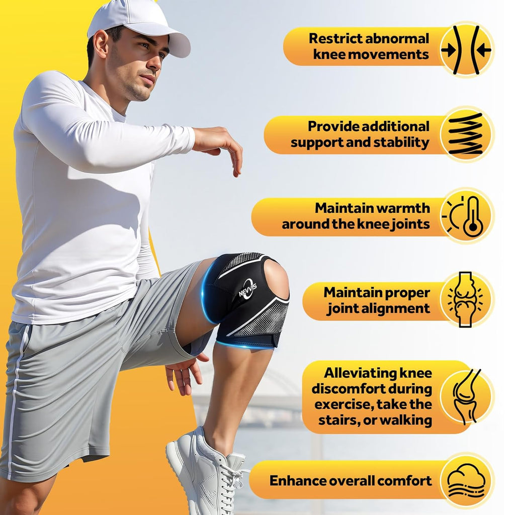NEVVIS Patellar Stabilizing Compression Knee Brace for Running, Knee Support

