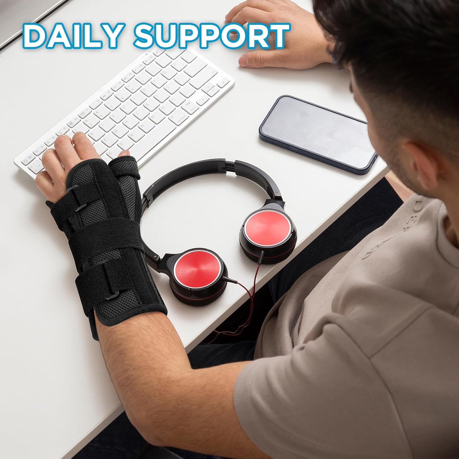 NEENCA Carpal Tunnel Wrist Brace with Thumb Support Thumb Spica Splint


