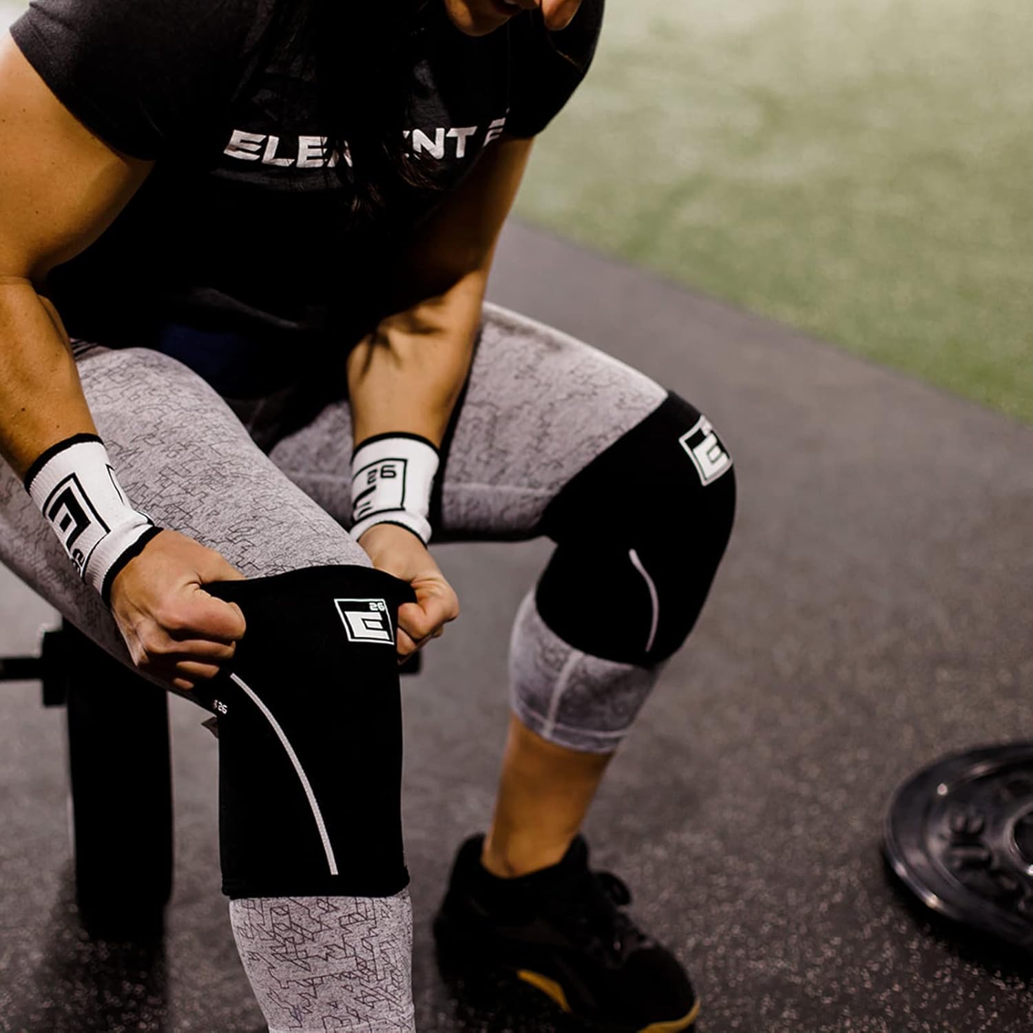 Element 26 Knee Sleeves for Weightlifting, 6mm Neoprene Compression Pair

