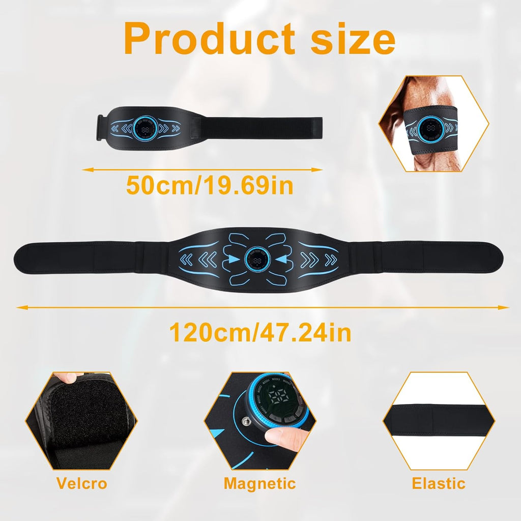 Electronic Muscle Stimulator EMS for Abdominal Toning, 8 Modes

