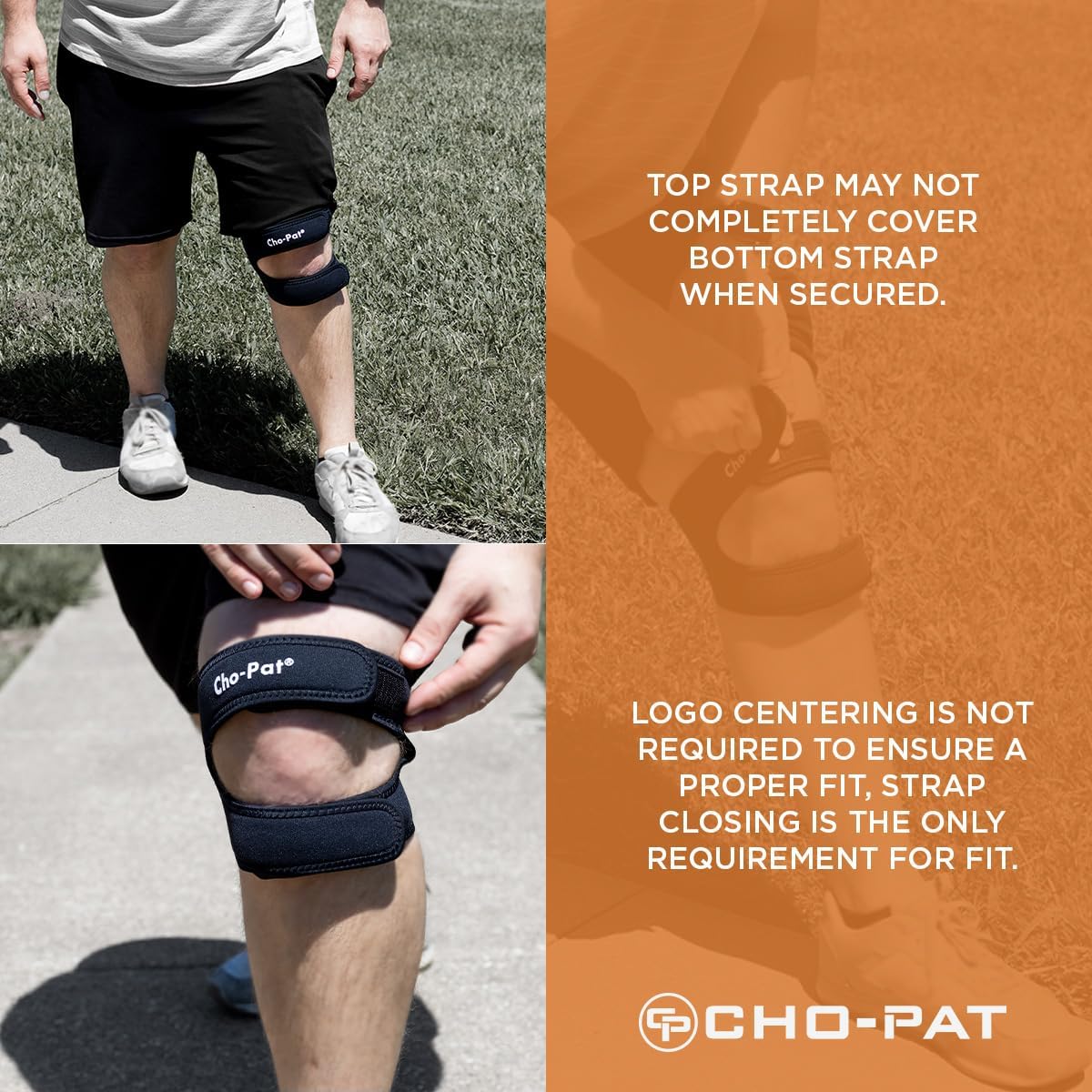 Cho-Pat Dual Action Double-Layer Adjustable Knee Strap for Patellar Tendon Pain

