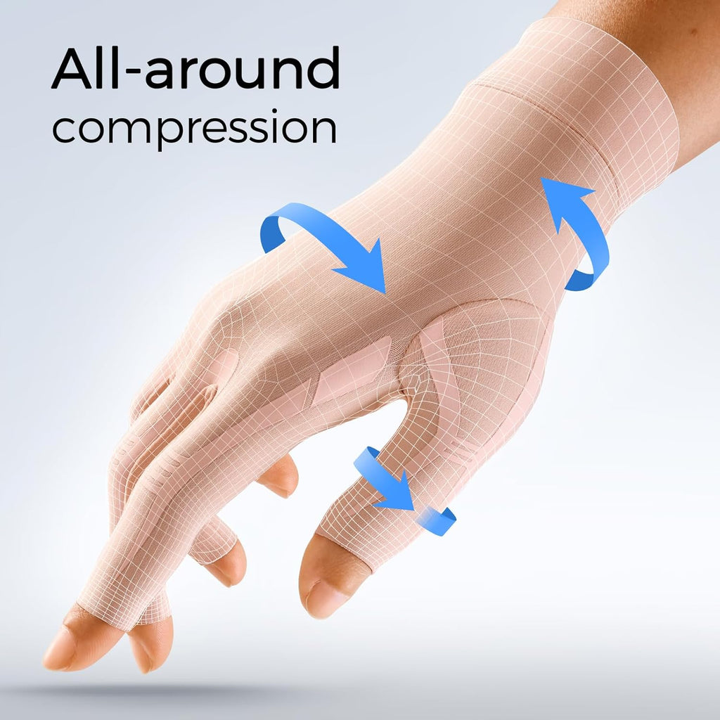 FREETOO All-Around Compression Arthritis Gloves for Pain Relief and Carpal Tunnel

