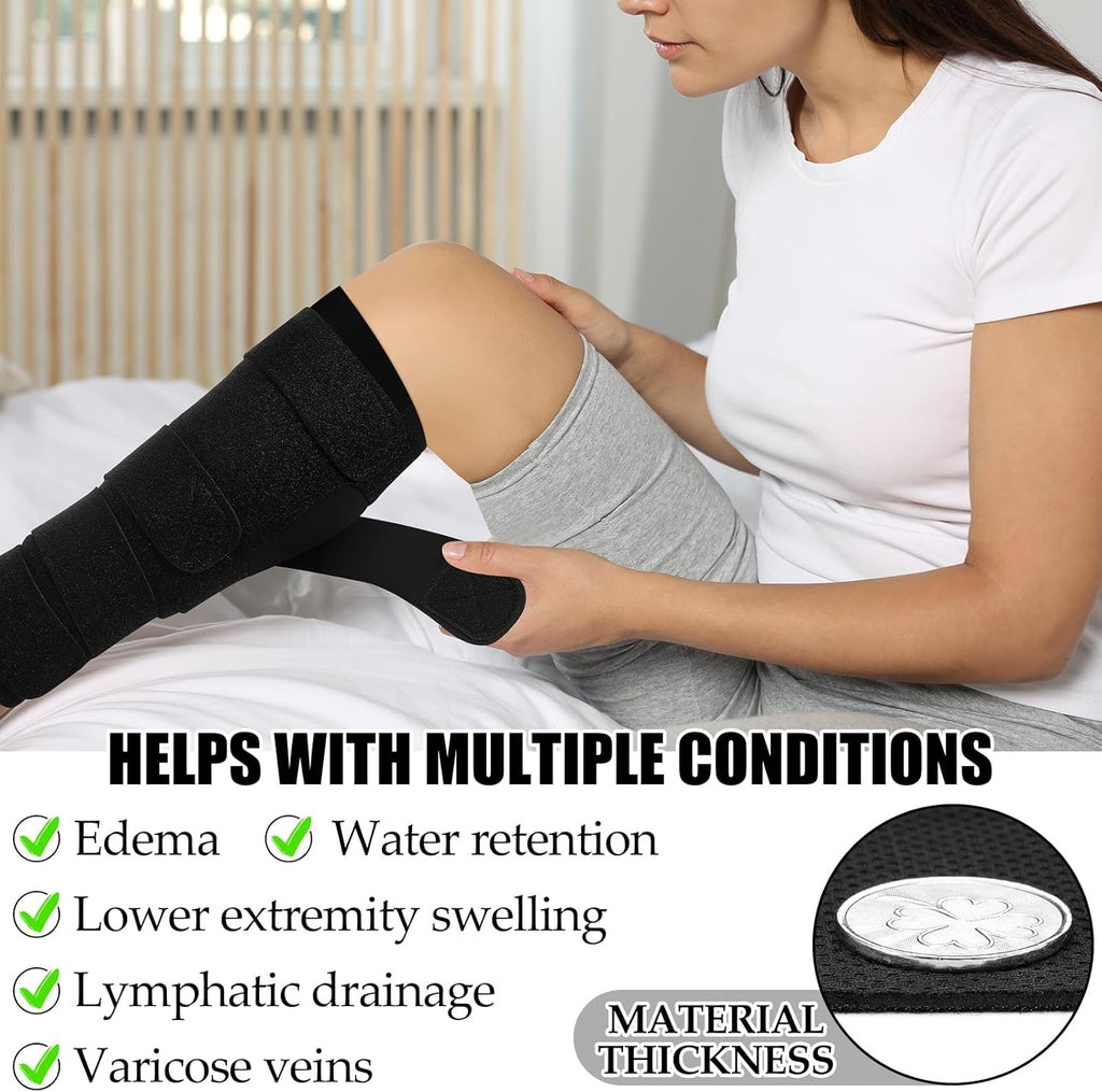 3 Pairs Lymphedema Compression Supports Adjustable Shin Splint Cover Ups

