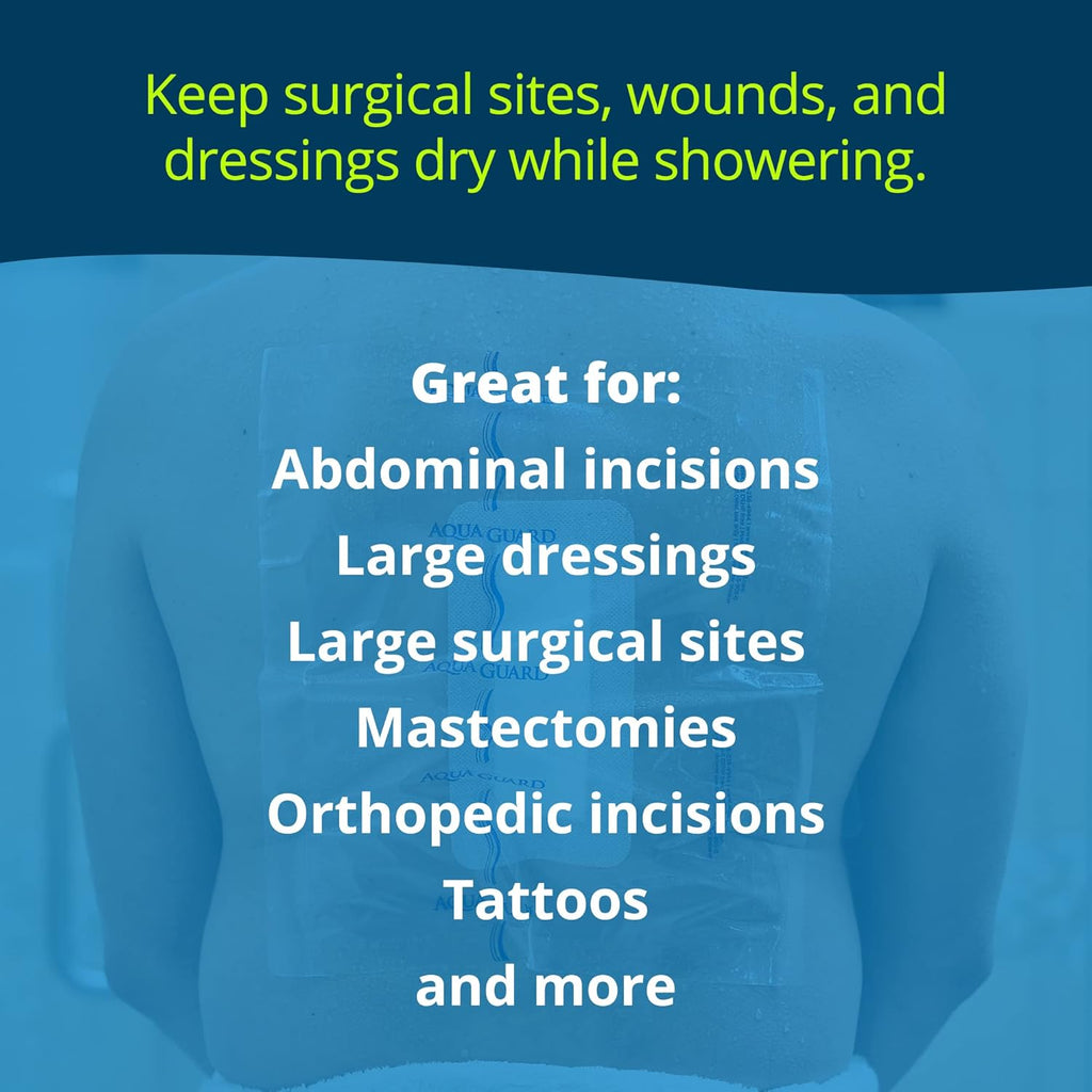 TIDI AquaGuard self-adhesive waterproof moisture barrier for shower wound dressing

