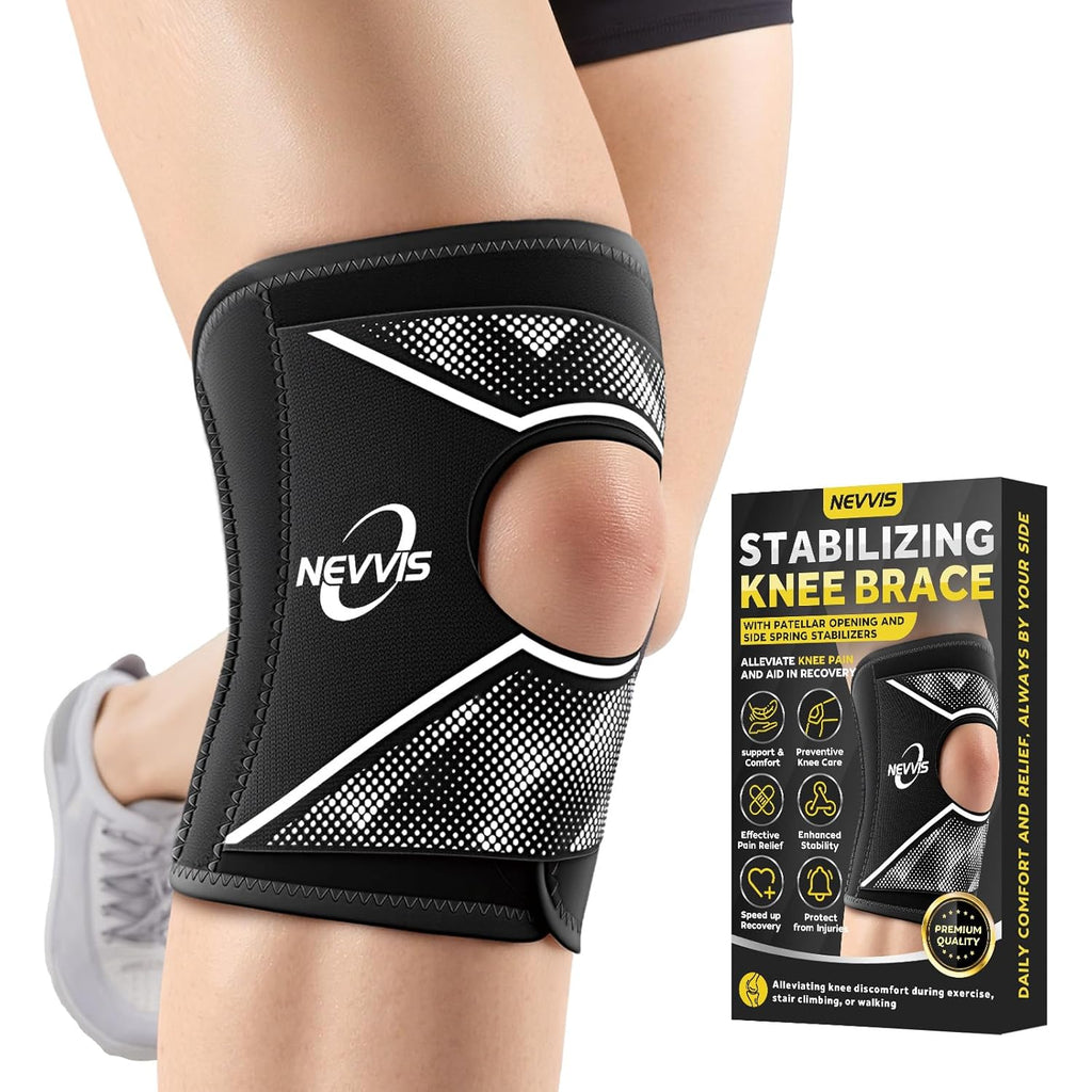NEVVIS Patellar Stabilizing Compression Knee Brace for Running, Knee Support

