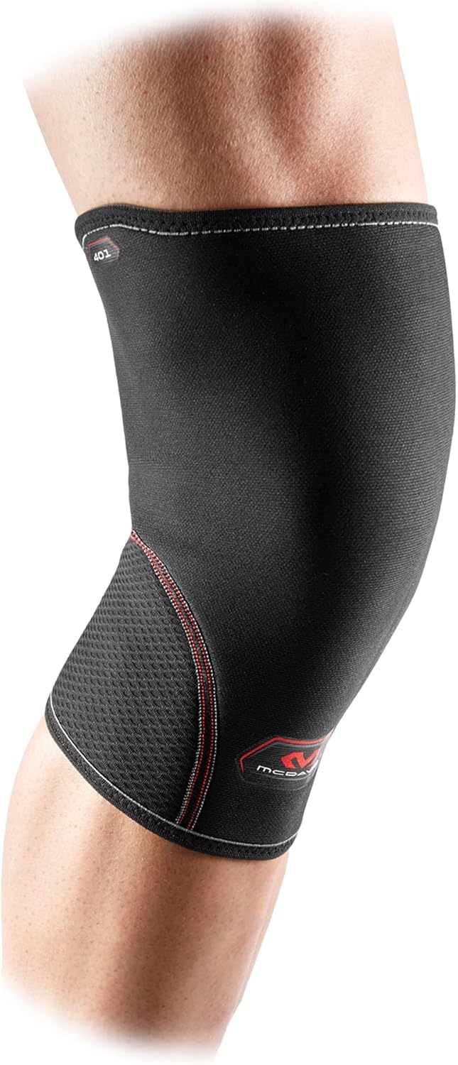 McDavid Knee Compression Sleeve Lightweight Support for Left/Right Knee, 1 Sleeve

