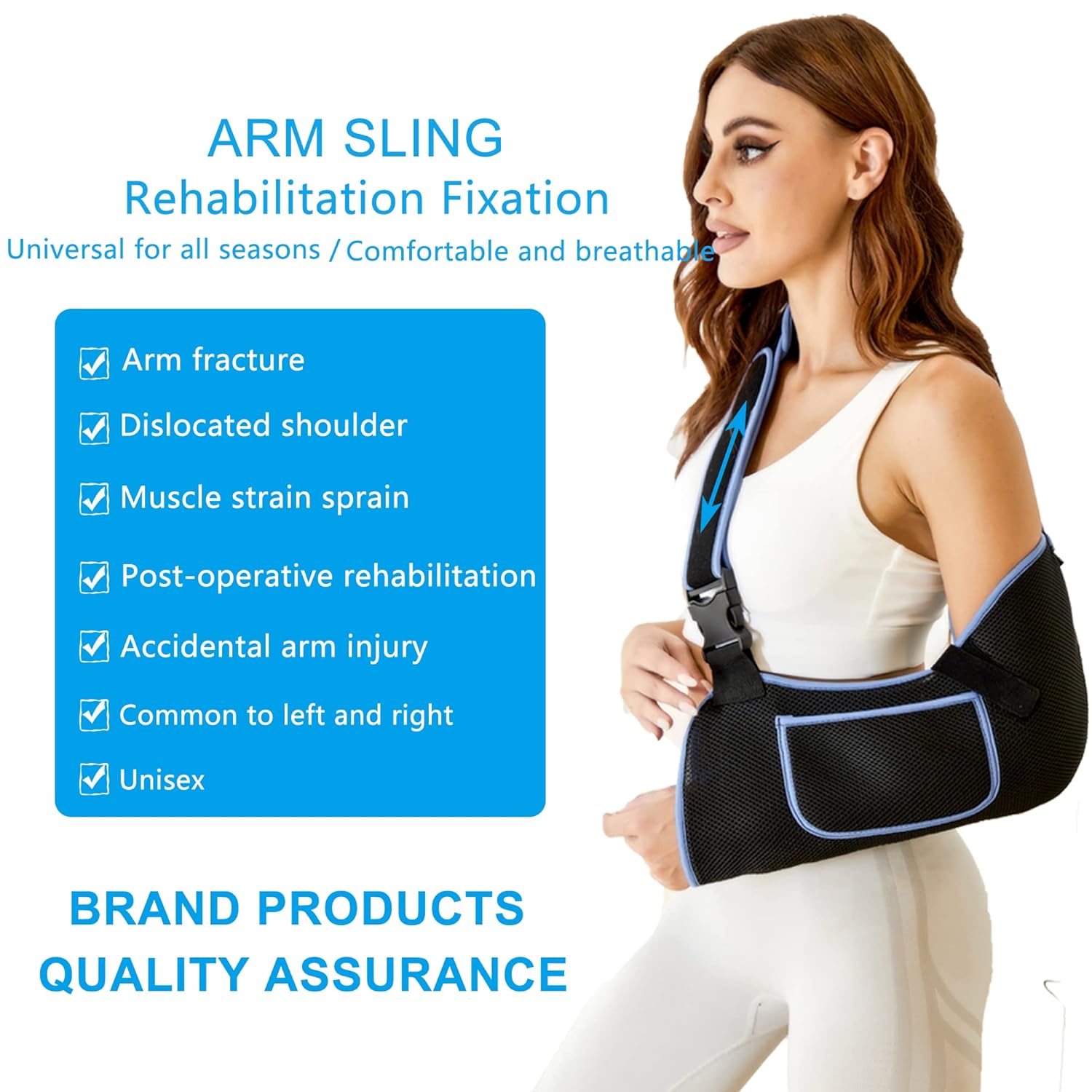 VISKONDA Arm Sling Shoulder Immobilizer Rotator Cuff Support Brace

