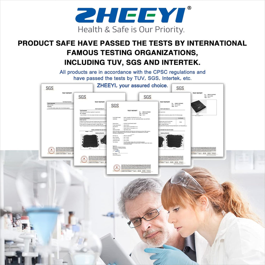 ZHEEYI 72 in x 40 in Positioning Bed Pad with Reinforced Handles

