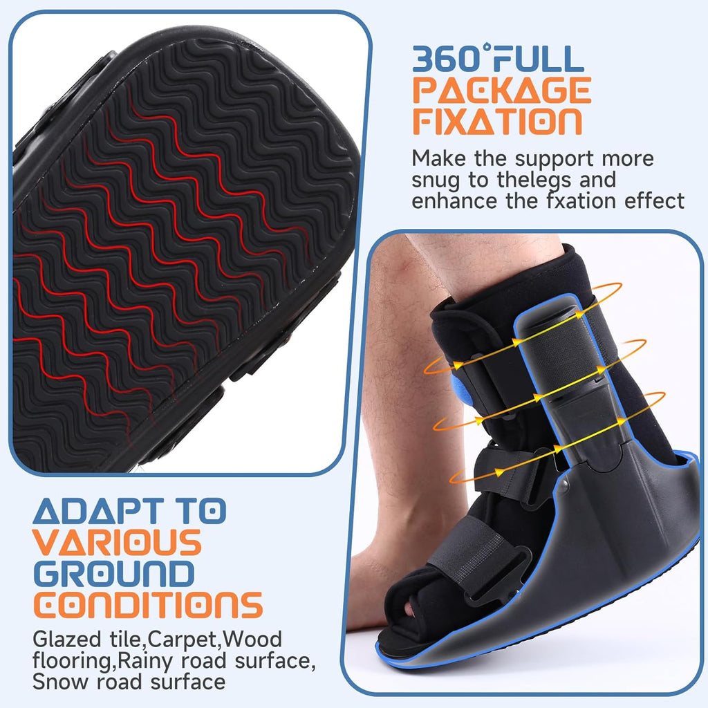 Short Air Walker Boot Orthopedic Fracture Immobilizer for Ankle Foot Injury

