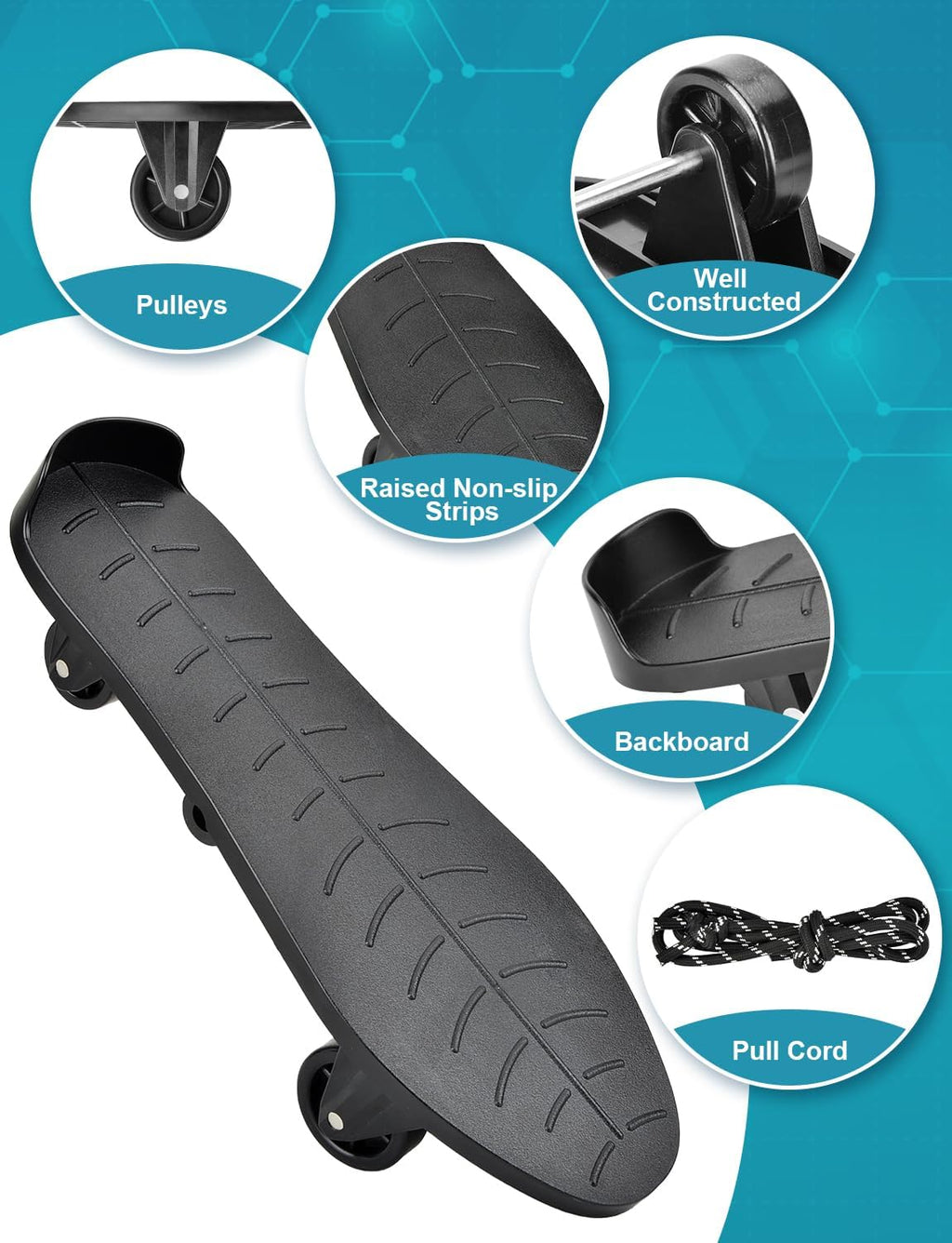 Lamborsafe Knee Glide for Knee Replacement Recovery, Knee Therapy Exercise Equipment


