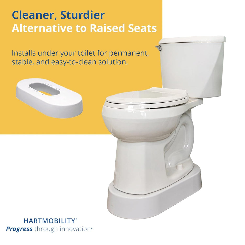 Toilevator Toilet Riser Base for Elevated Toilet Seat, Stable Support

