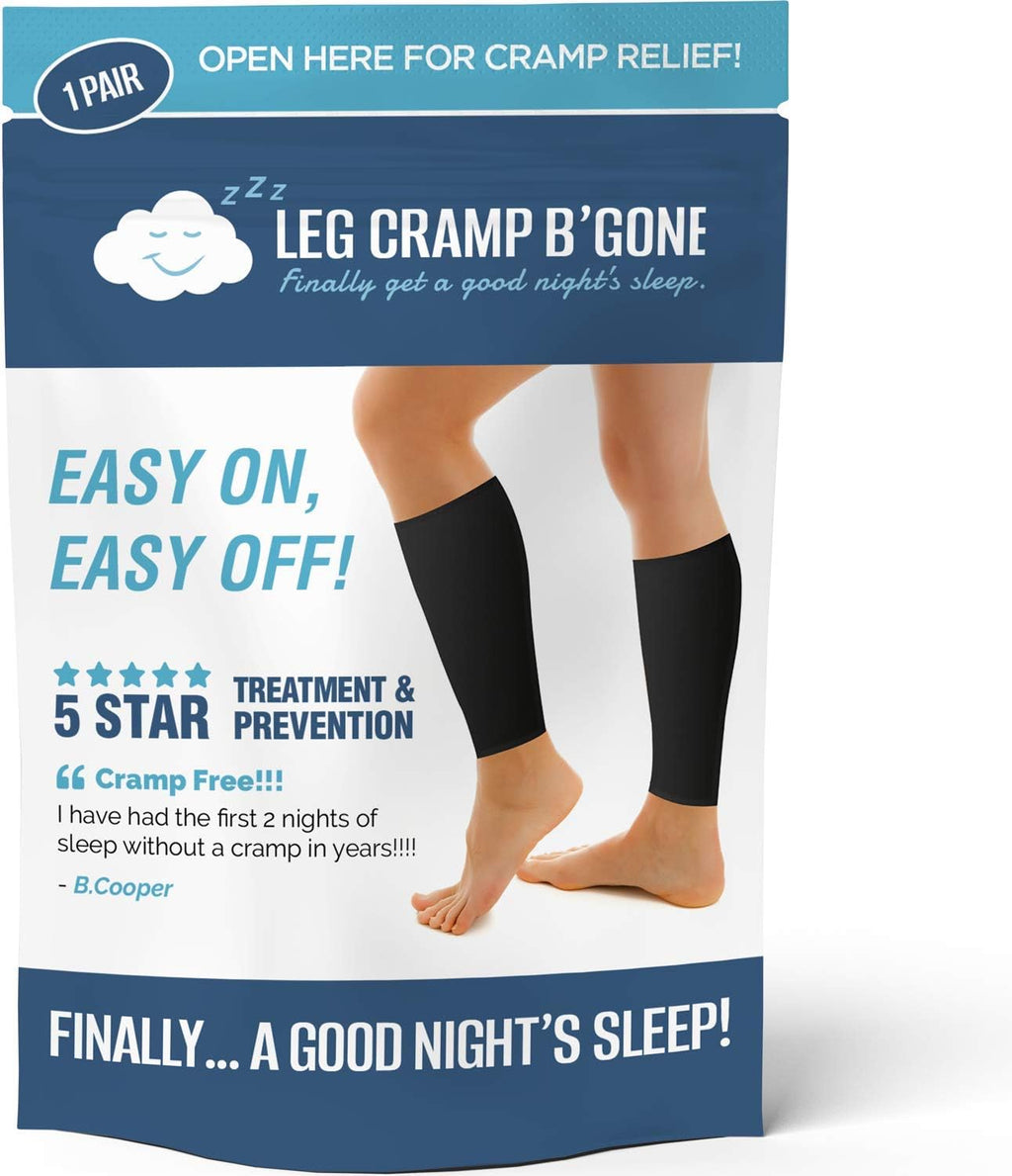 Sleeper Sleeves for Night Leg and Foot Cramps, Easy On Easy Off


