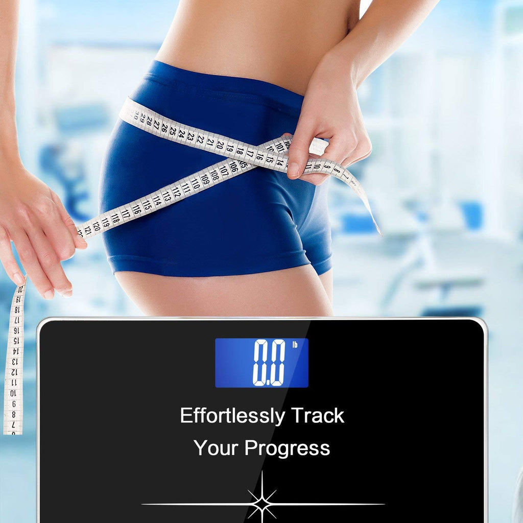 NUTRI FIT Extra-Wide Digital Body Weight Bathroom Scale, Step-On LCD, 400 lb

