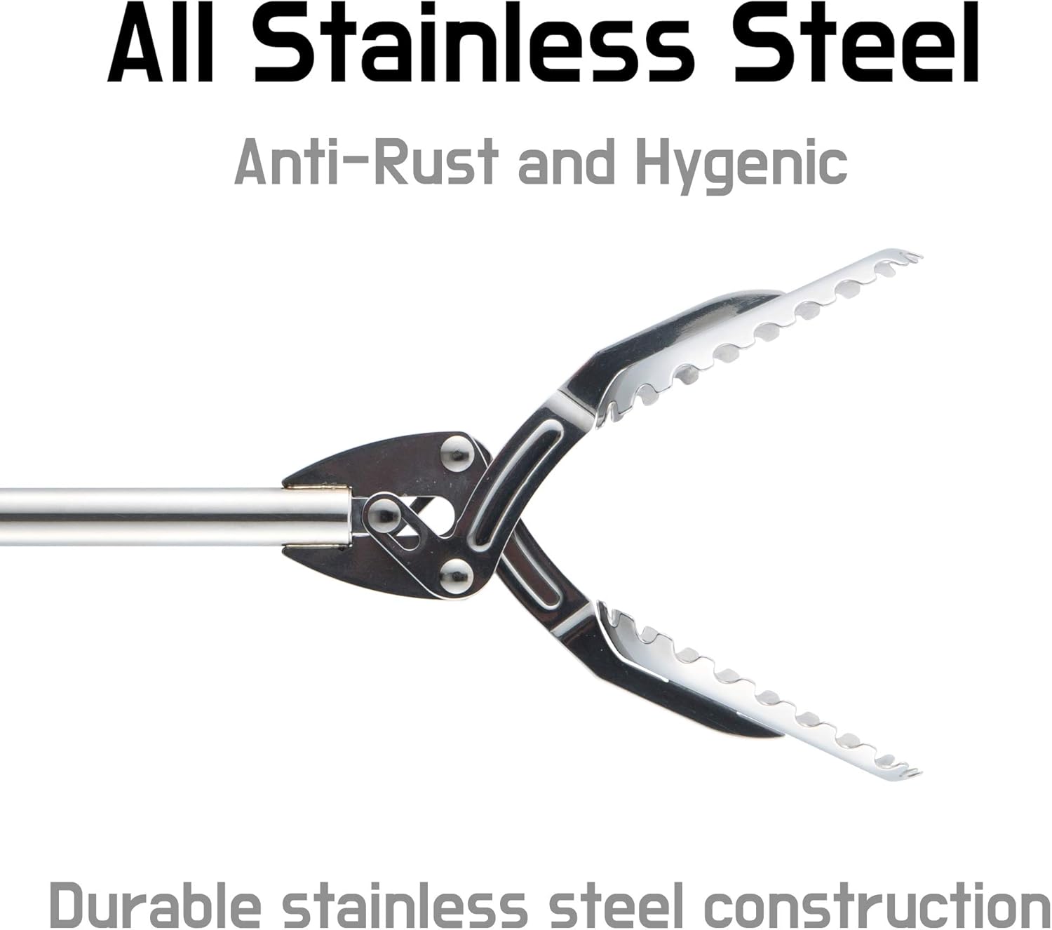 FTH Stainless Steel Grabber Reacher Pickup Tool Heavy Duty Trash Picker

