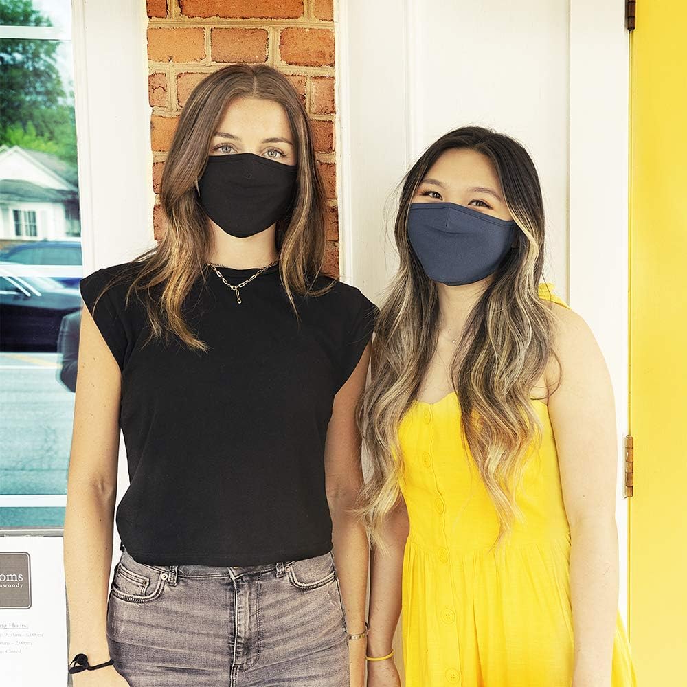 Safe+Mate by Case-Mate Cloth Face Mask, Washable Reusable, Adult Cotton Blend with Filter

