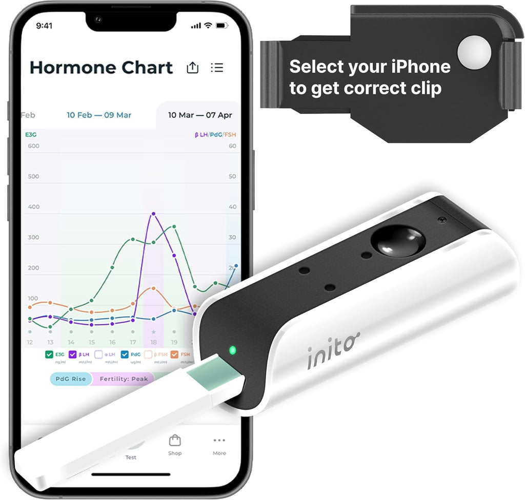 Inito Fertility Monitor & Hormone Tracker for Women | Estrogen, LH, PdG, FSH

