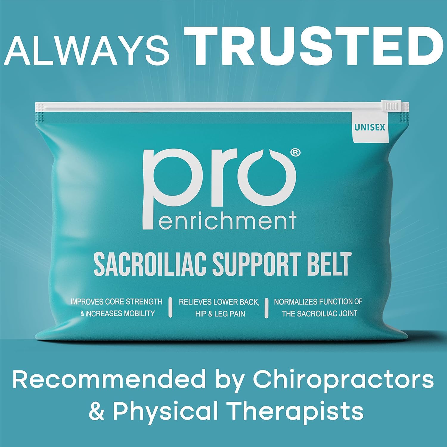 Pro Enrichment Sacroiliac SI Hip Belt Brace for Lower Back and Sciatica Support


