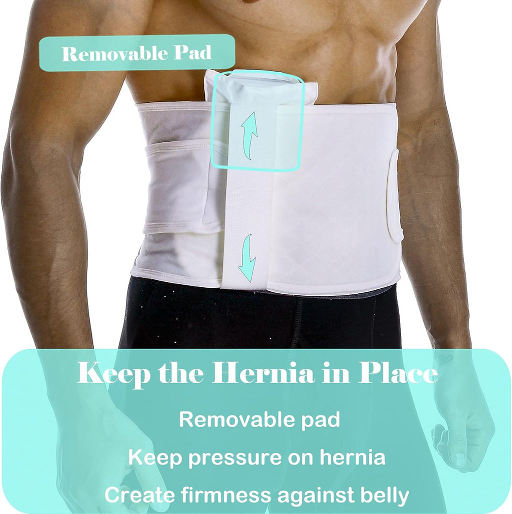 Hernia Belt for Men Abdominal Support Surgical Belly Binder Stomach Wrap

