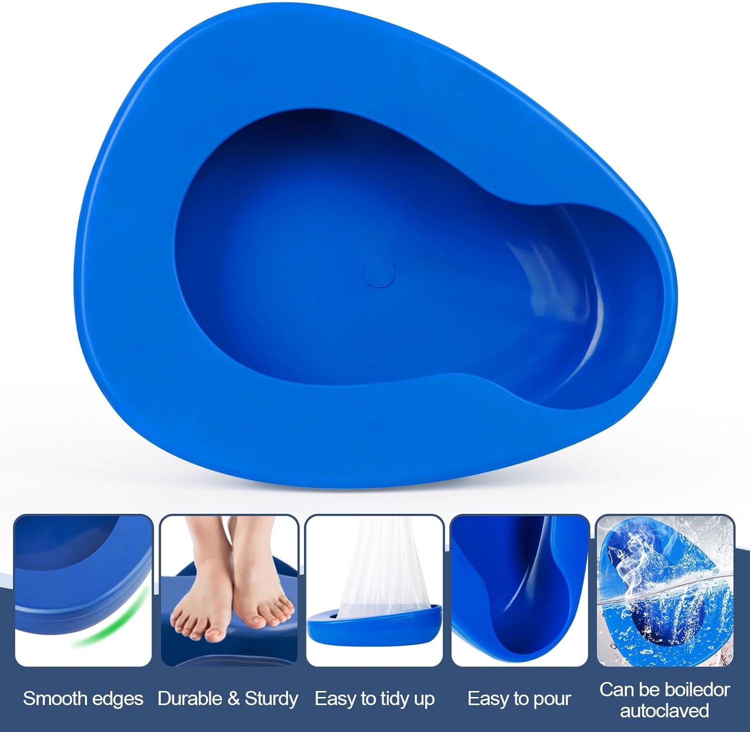 Care pan set with disposable inserts for hygienic in-bed toileting support

