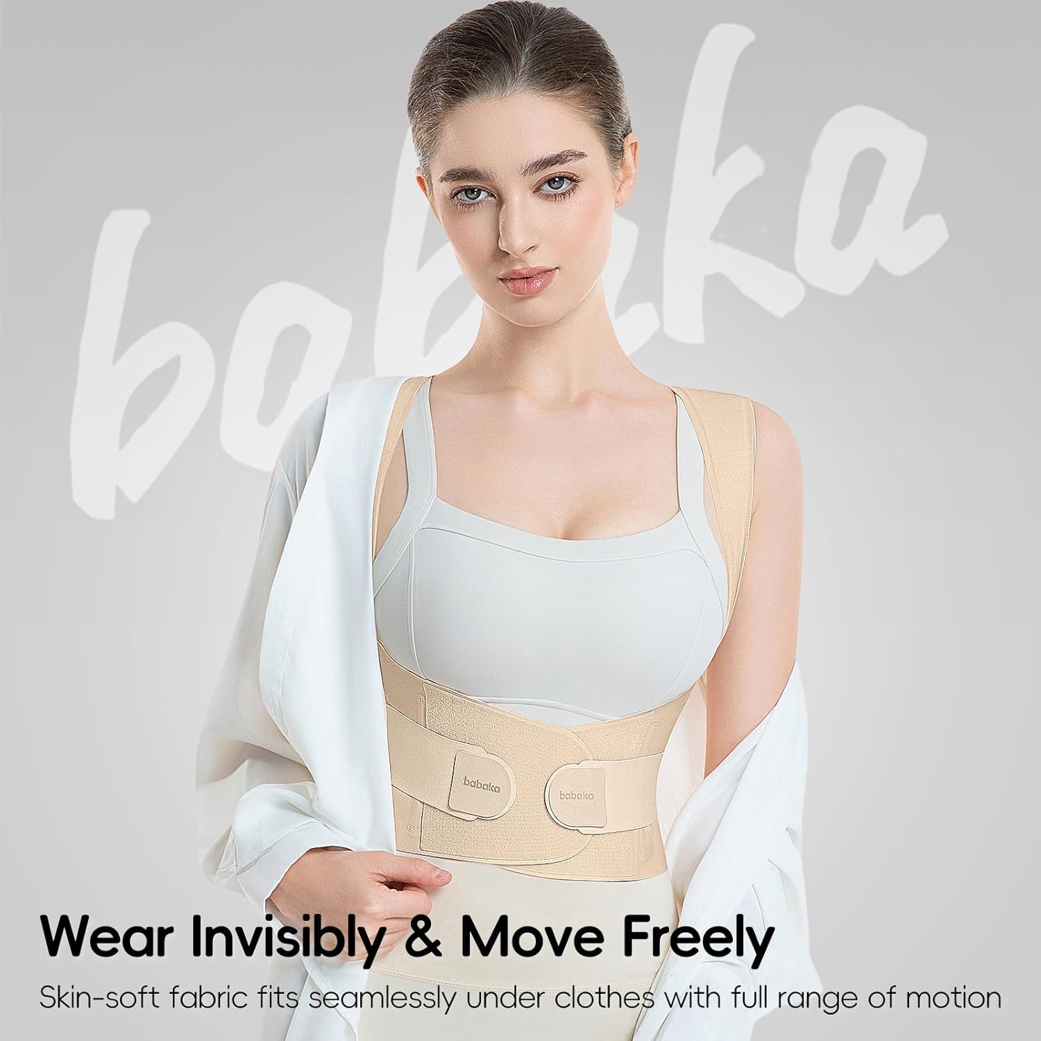 babaka Posture Corrector Back Brace for Upper and Lower Back Support

