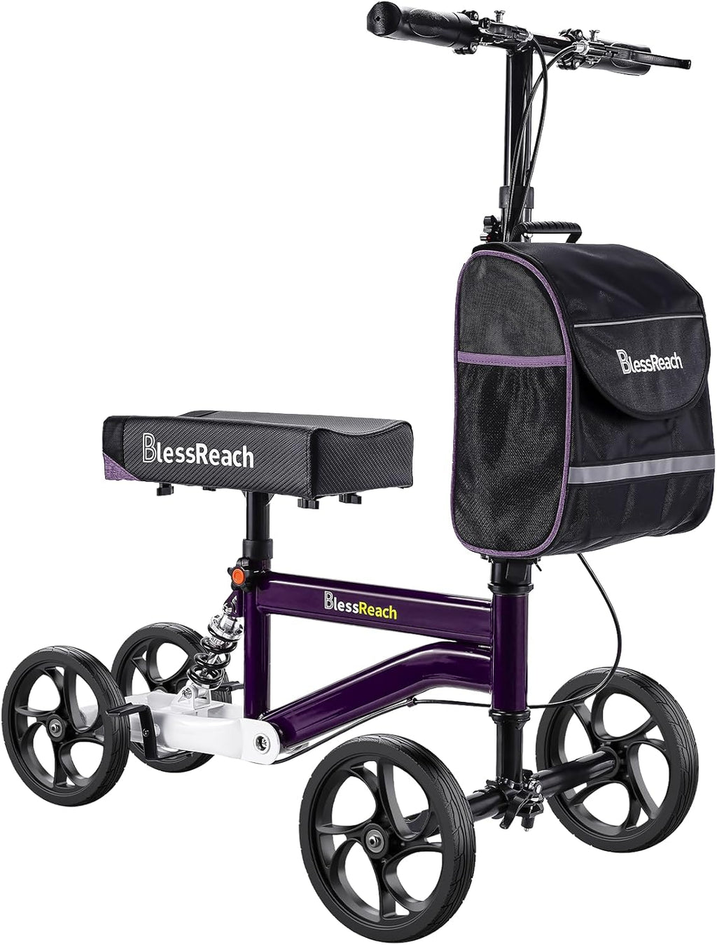 BlessReach Economy Knee Scooter, Steerable Foldable Knee Walker for Foot Injuries

