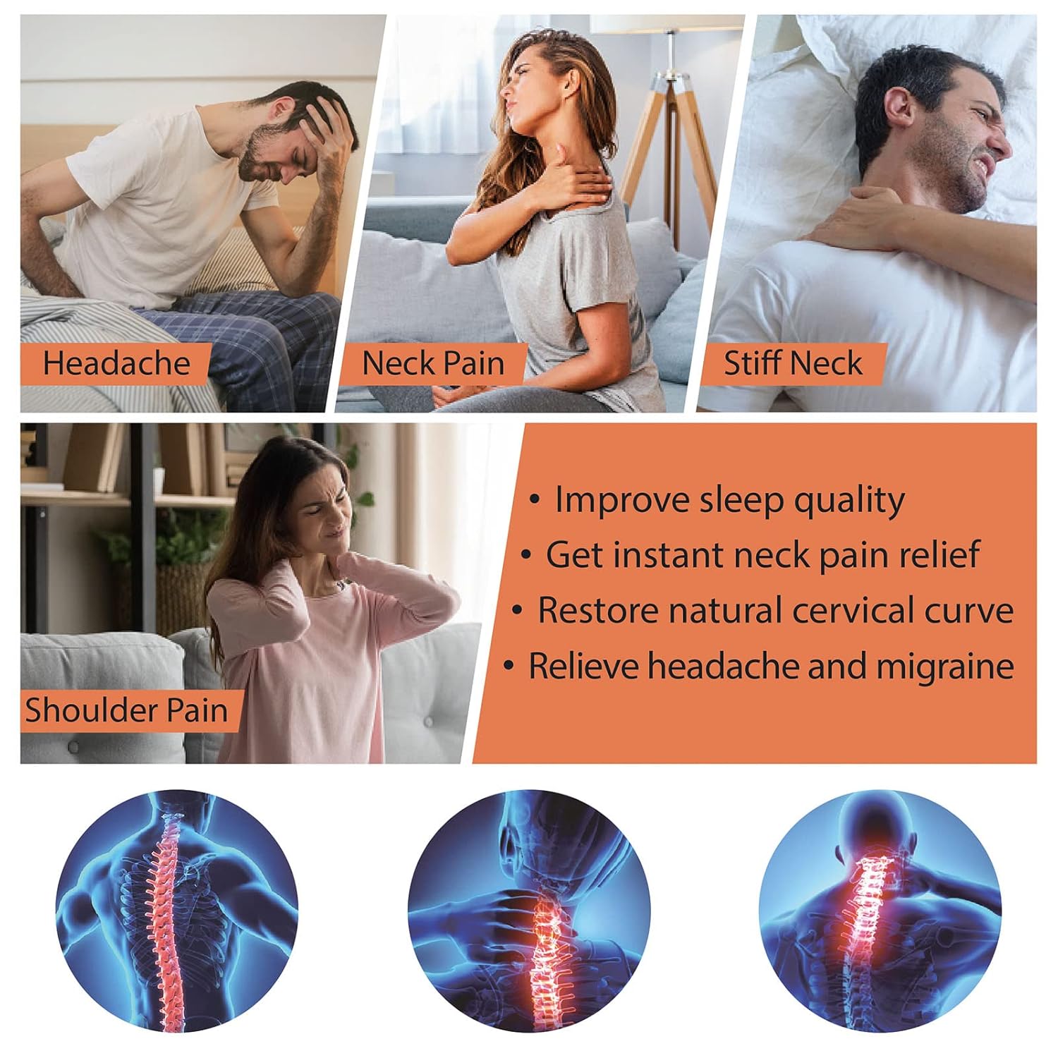 iSTIM WeTrac Cervical Neck Traction Device for Home Use with Carry Bag

