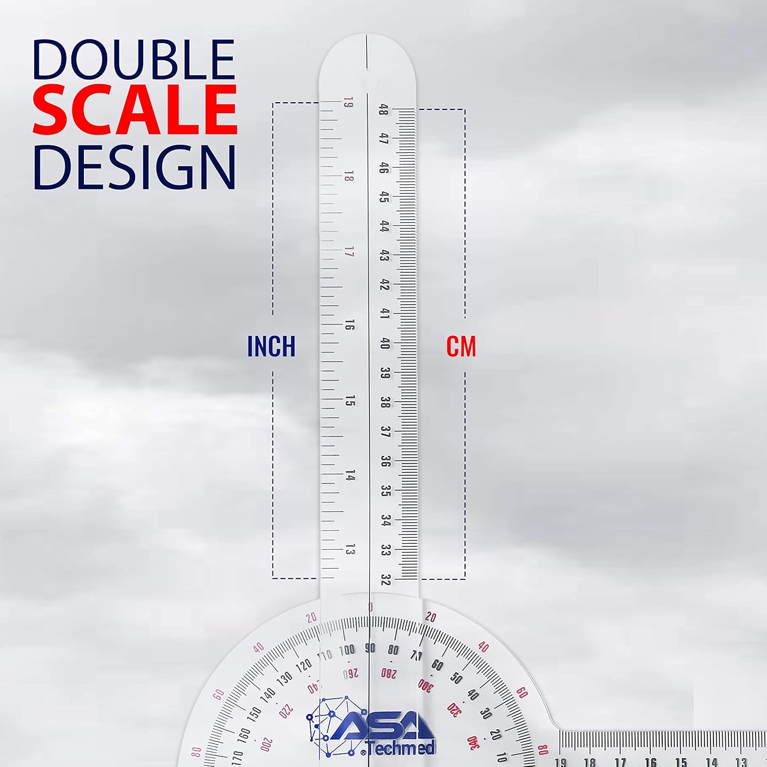 ASA TECHMED Complete Goniometer Set for Occupational and Physical Therapy

