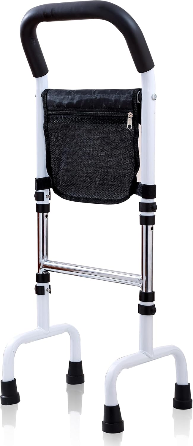 Walking Cane for Mobility Support, Height Adjustable, Anti-Slip Grip, Steel Frame

