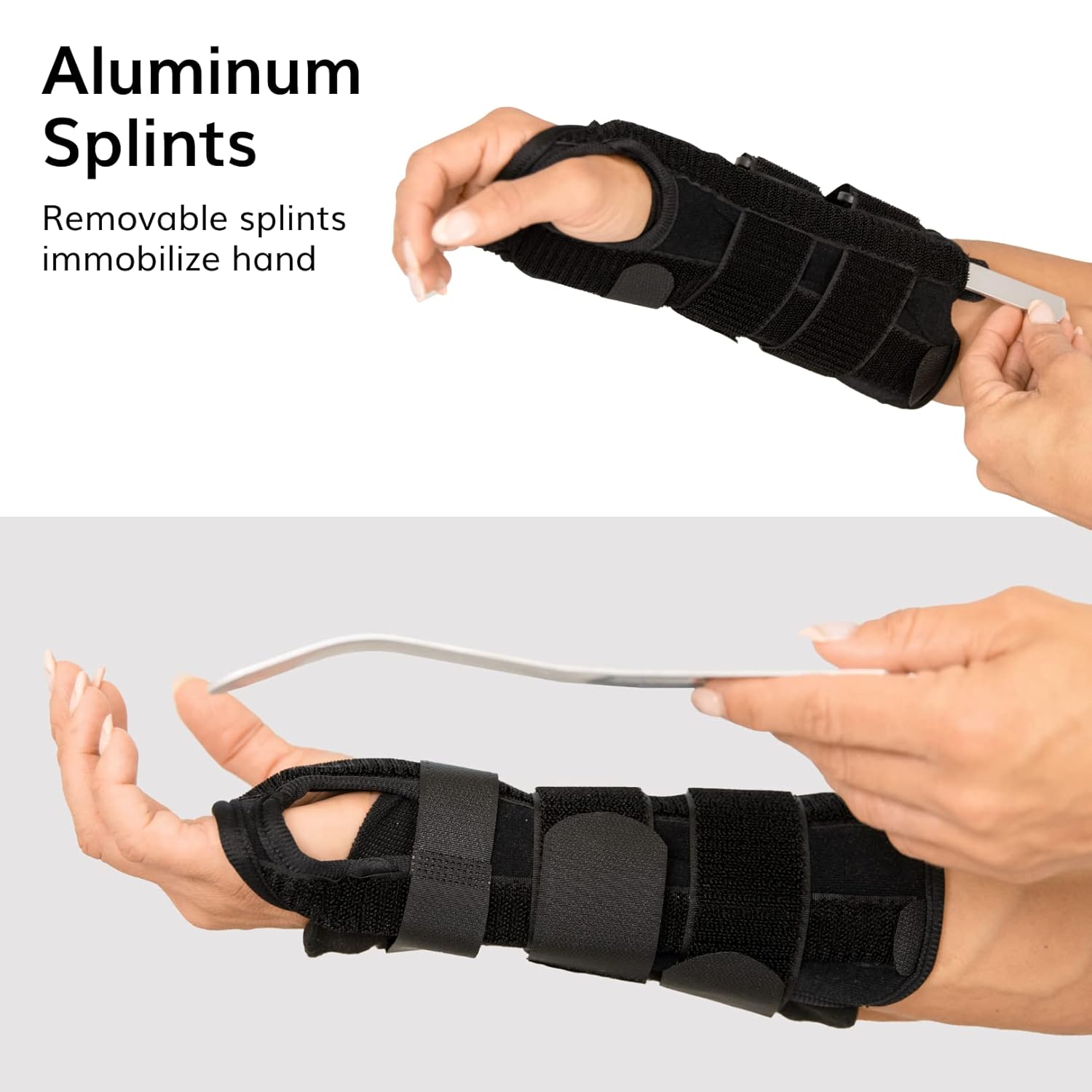 BraceAbility Volar Wrist Splint Support Brace for Carpal Tunnel, Sprains, Arthritis

