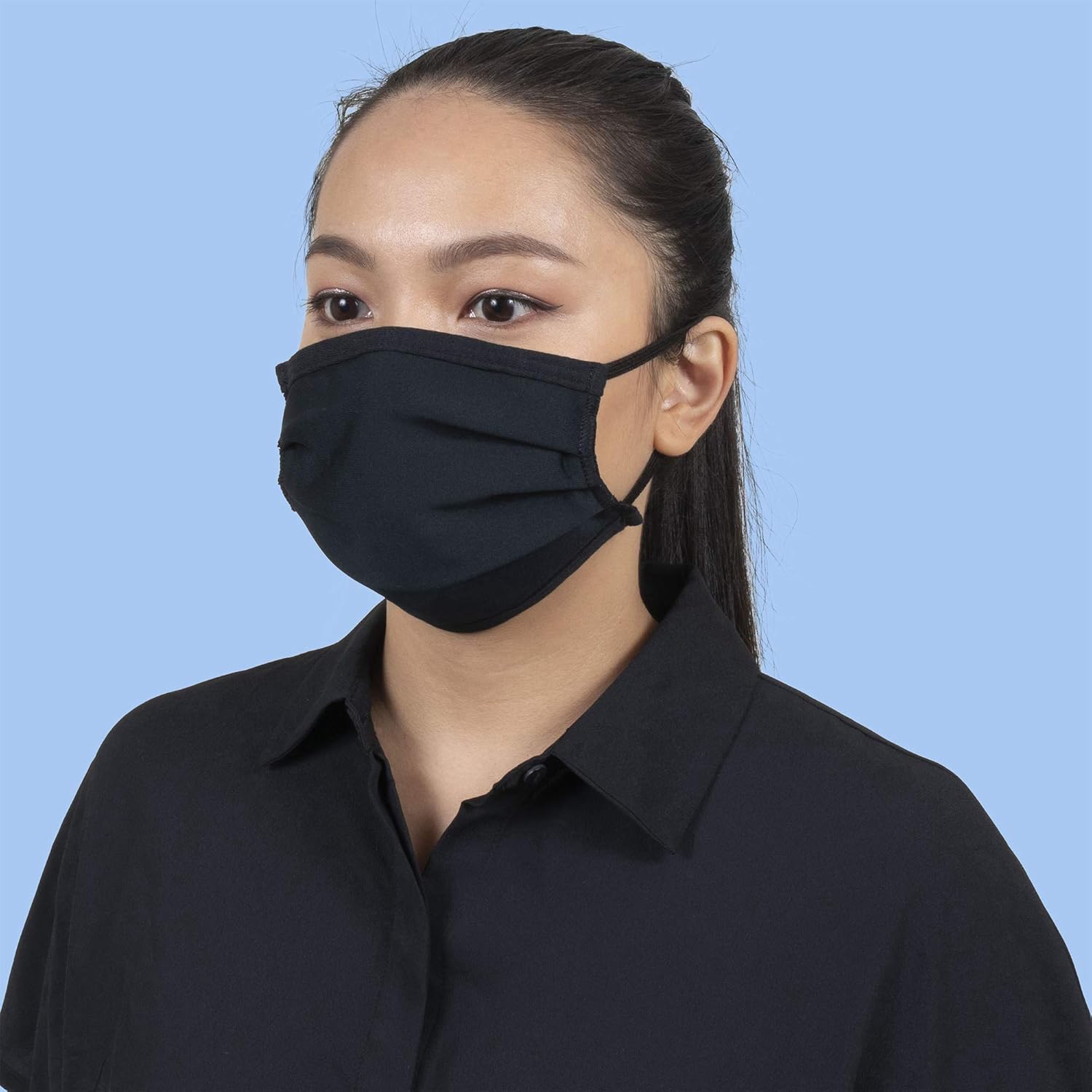 Gildan Reusable 3-Layer Cotton Ear Loop Face Mask

