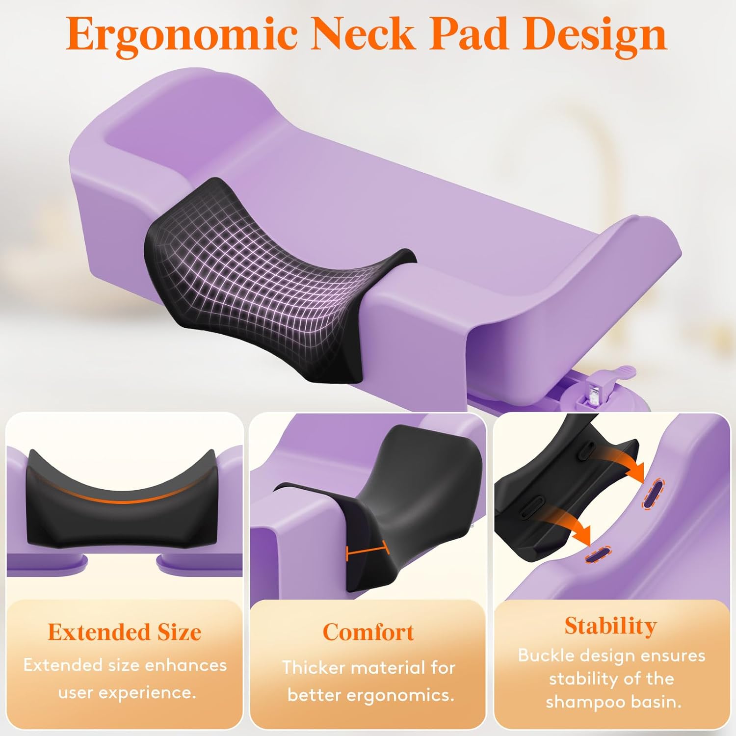 Lifewit Hair Washing Station for Kids with Neck Support, Sink or Bathtub Basin


