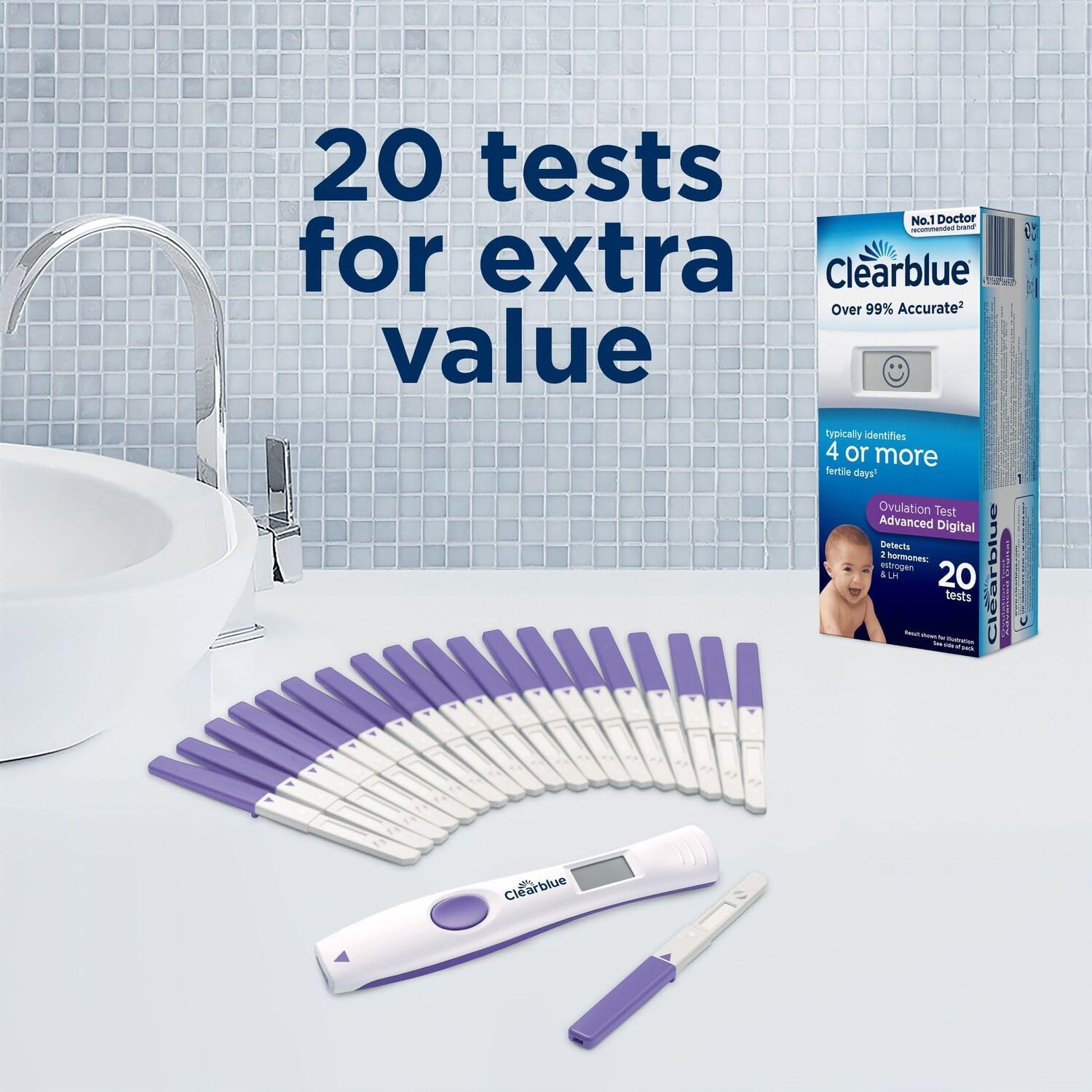 Clearblue Advanced Digital Ovulation Test Sticks

