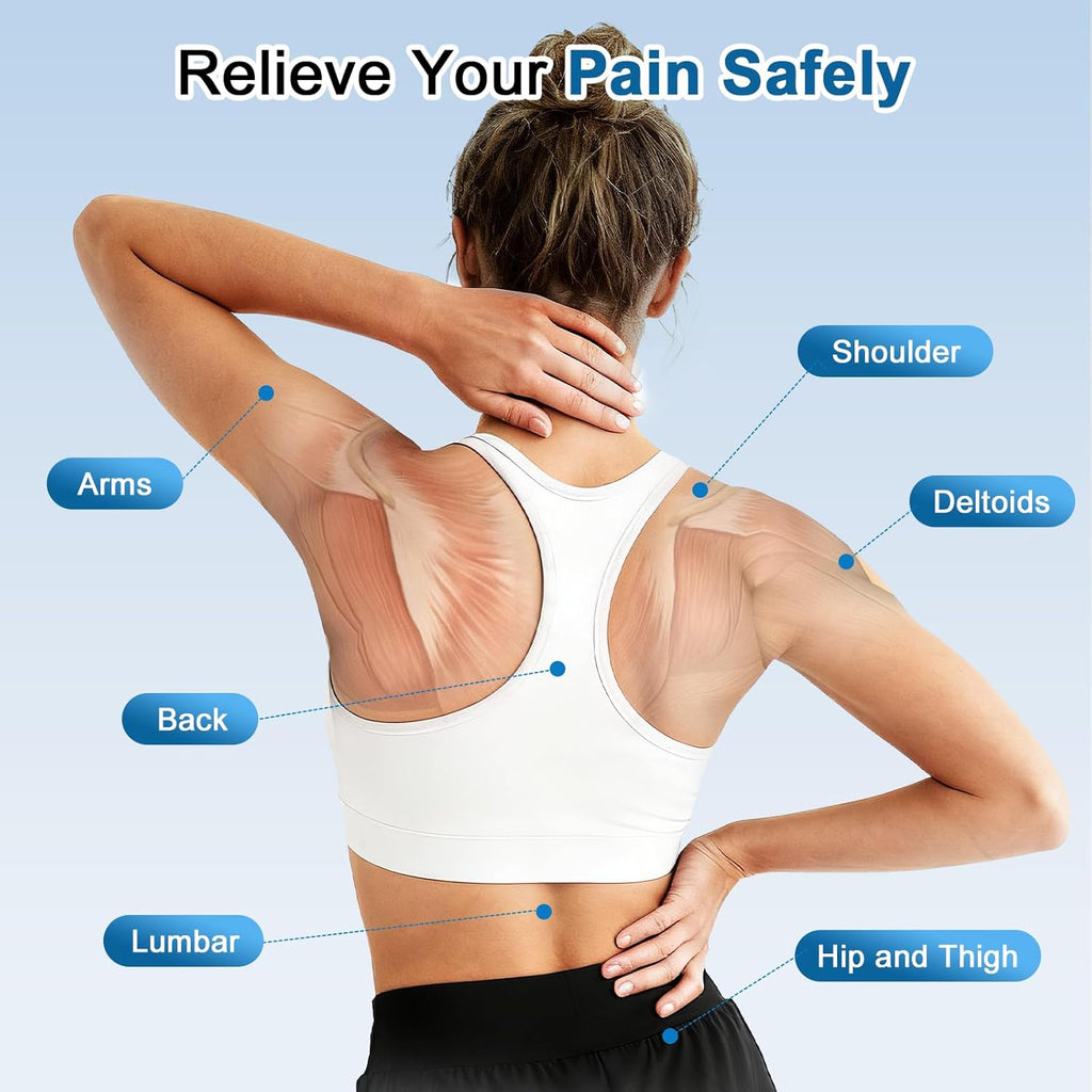 TENS EMS Muscle Stimulator 4-in-1 4-Channel 60 Modes with Color Display


