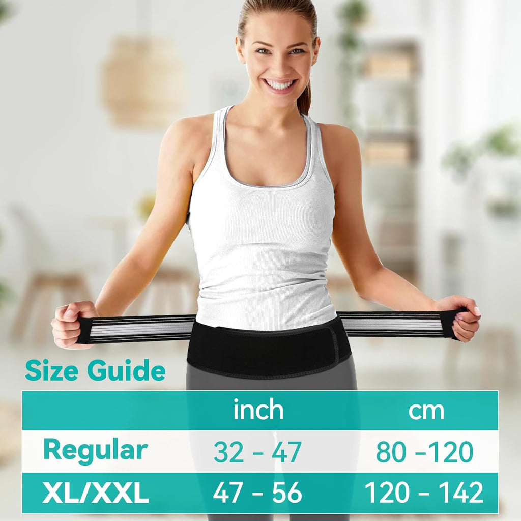 Lightweight Neoprene Lumbar Support Back Brace Belt for Lower Back Pain


