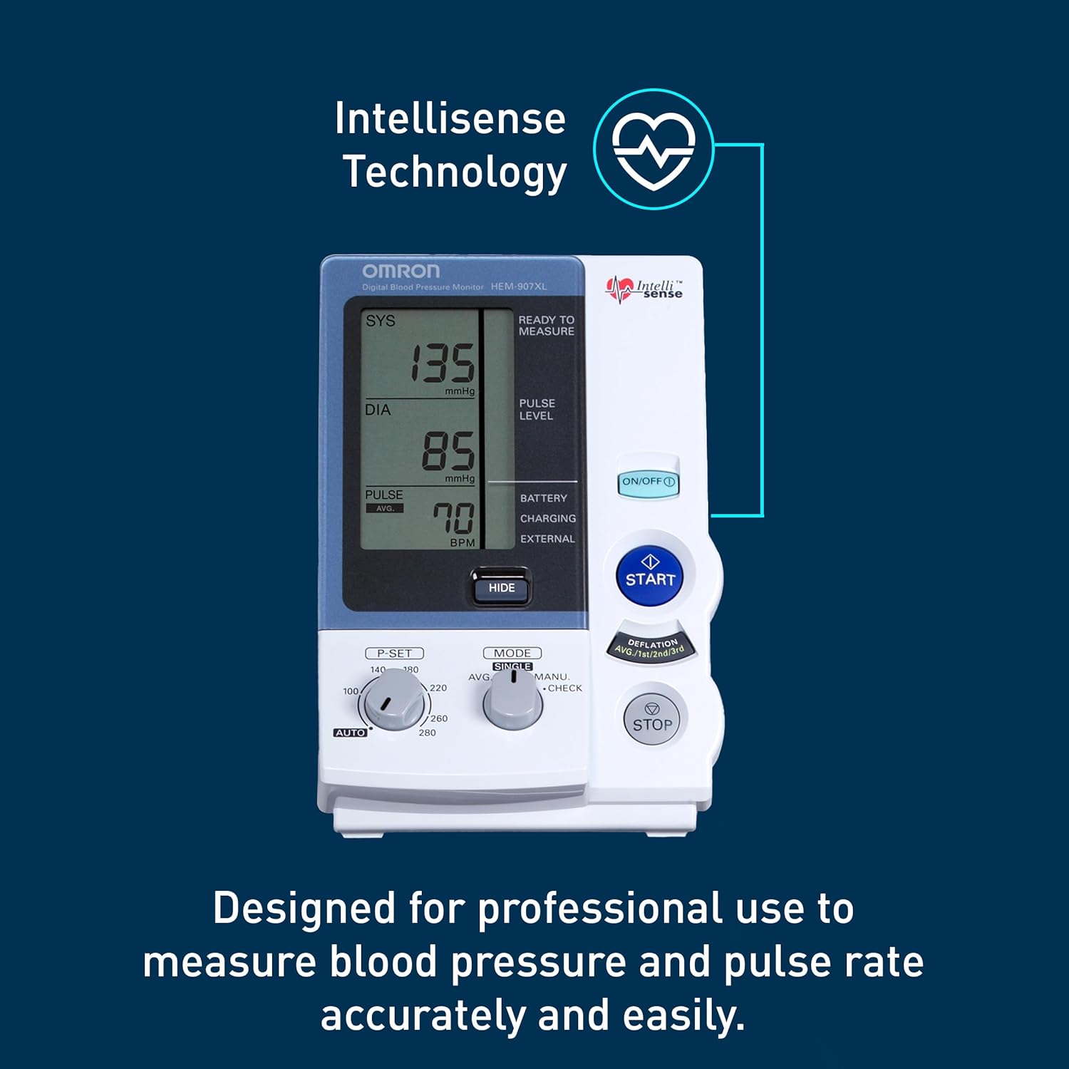 OMRON IntelliSense Professional Upper Arm Blood Pressure Monitor with Cuff

