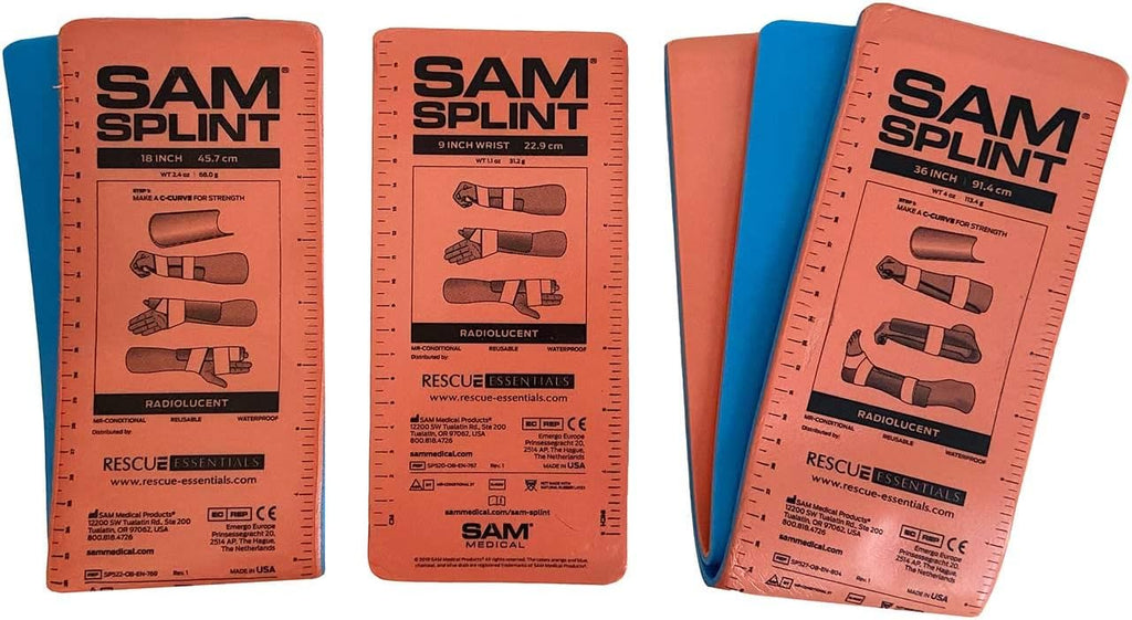 Rescue Essentials SAM Splint Moldable Aluminum Foam Emergency Immobilization Splint

