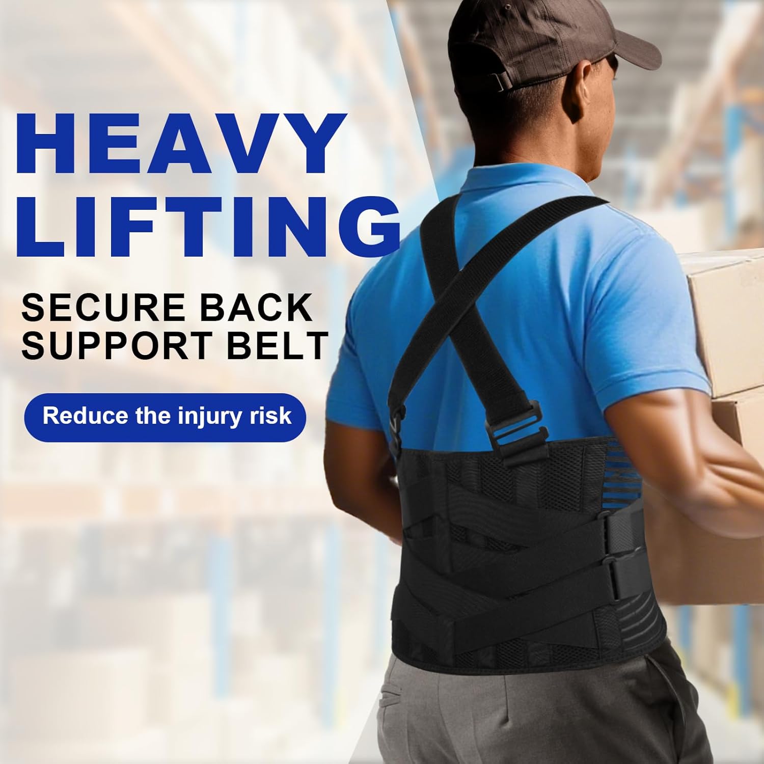 DARLIS Work Back Brace Posture Corrector with Removable Suspender Straps

