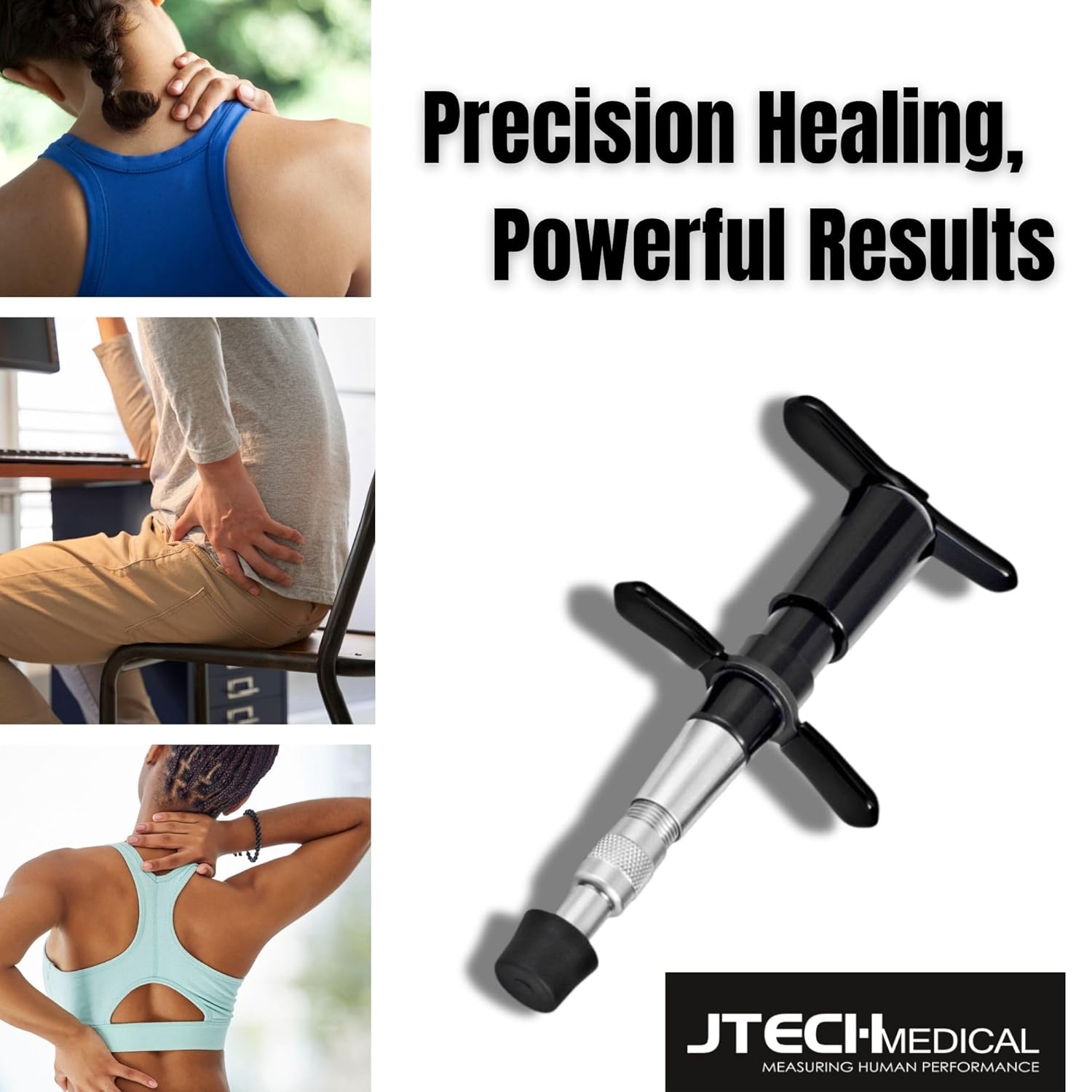 JTECH CAT Chiropractic Adjusting Tool Handheld Spine Correction Tool & Massager

