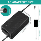 24V 5A Lead-Acid Battery Charger for Mobility Scooter and Power Chair, 3-Pin XLR

