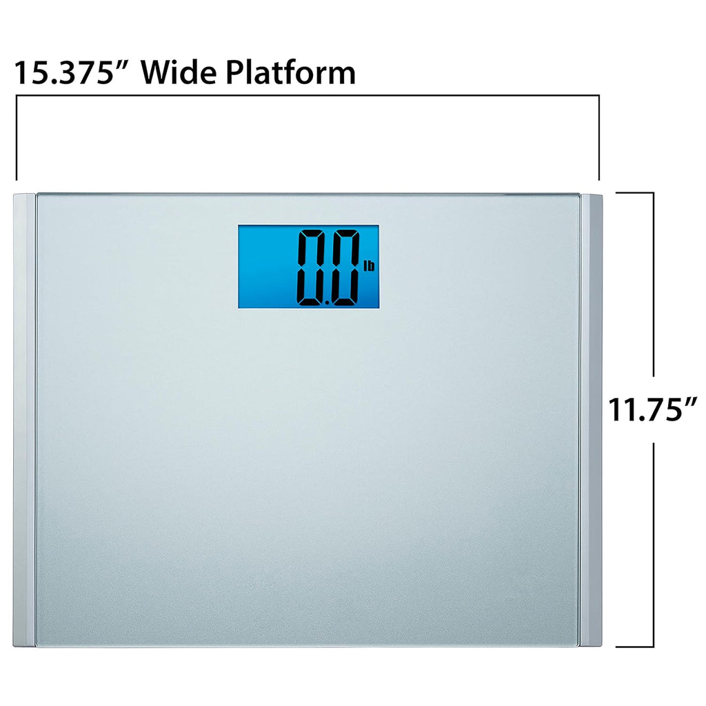 Eat Smart Precision Plus Digital Bathroom Scale, 440 lb Capacity, Step-On Platform

