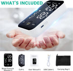 Oklar Upper Arm Blood Pressure Monitor, One-Button BP Machine with LED Display

