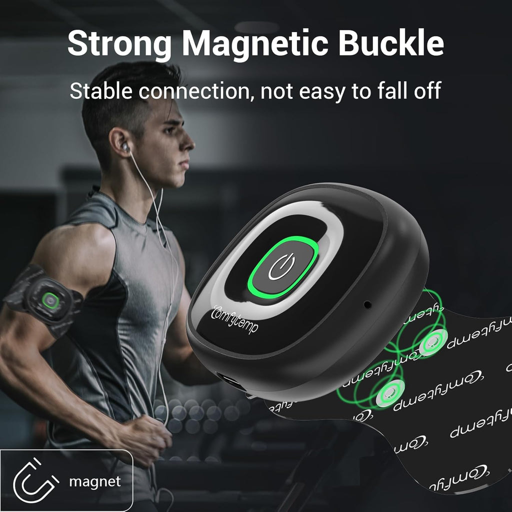 Comfytemp Wireless TENS EMS Muscle Stimulator with App Smart Dual-Mode Pain Relief

