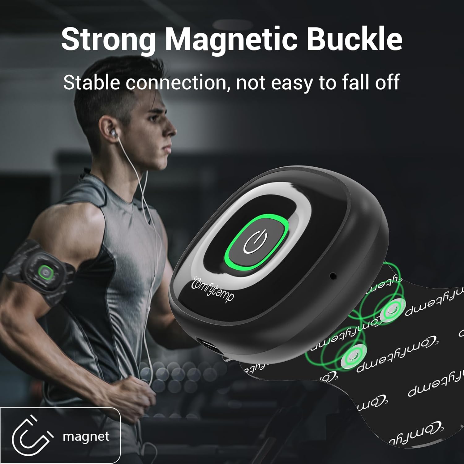 Comfytemp Wireless TENS EMS Muscle Stimulator with App Smart Dual-Mode Pain Relief

