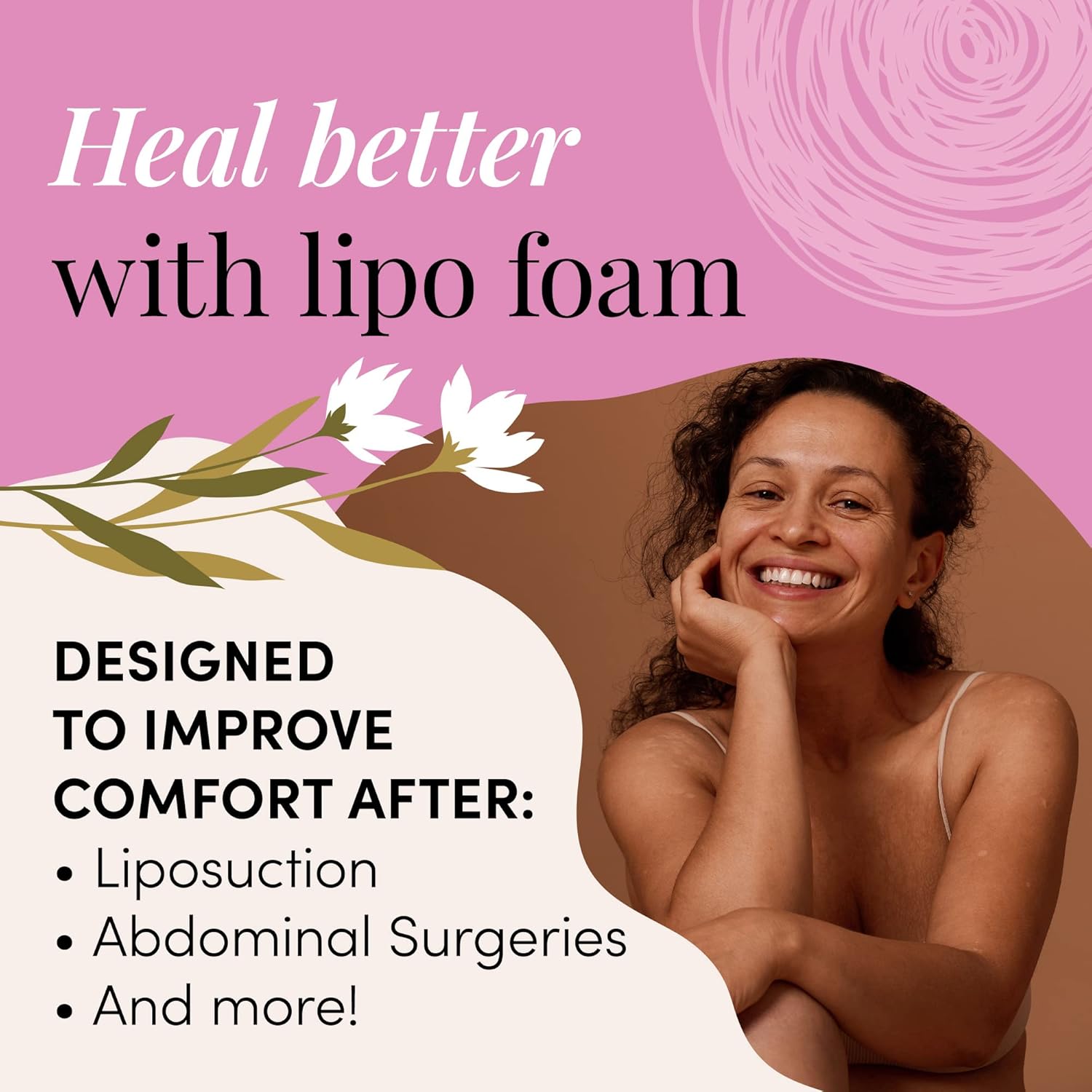 IMPRESA Extra Thick Surgical Foam Pads for Post-Surgery Compression Garments

