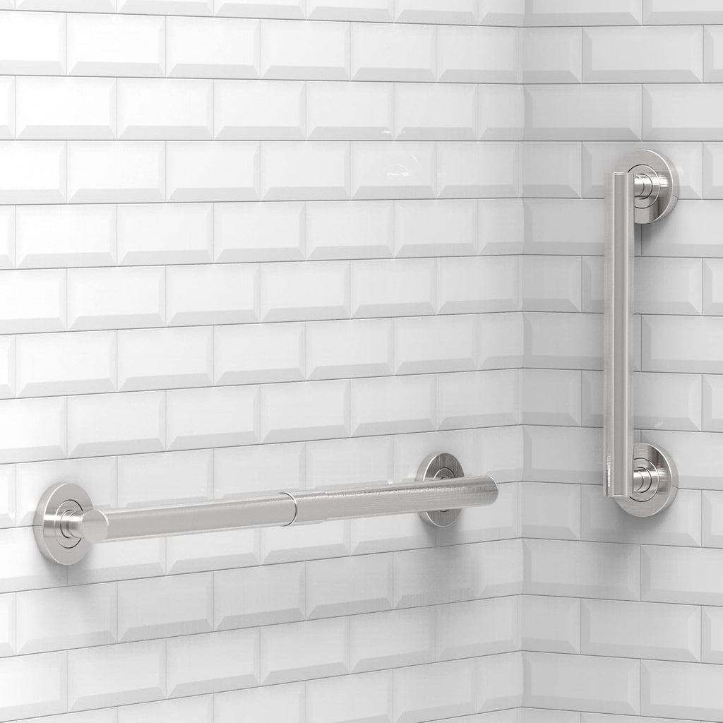 ADA Compliant Stainless Steel Grab Bar for Bathroom Safety, 500 lb Capacity

