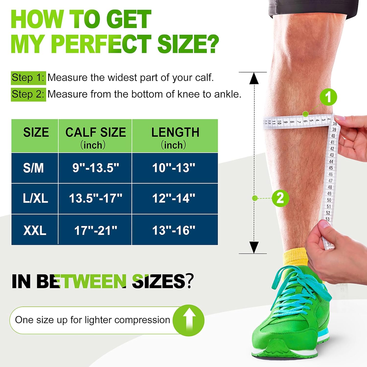 NEWZILL Compression Calf Sleeves 20–30 mmHg for Men and Women

