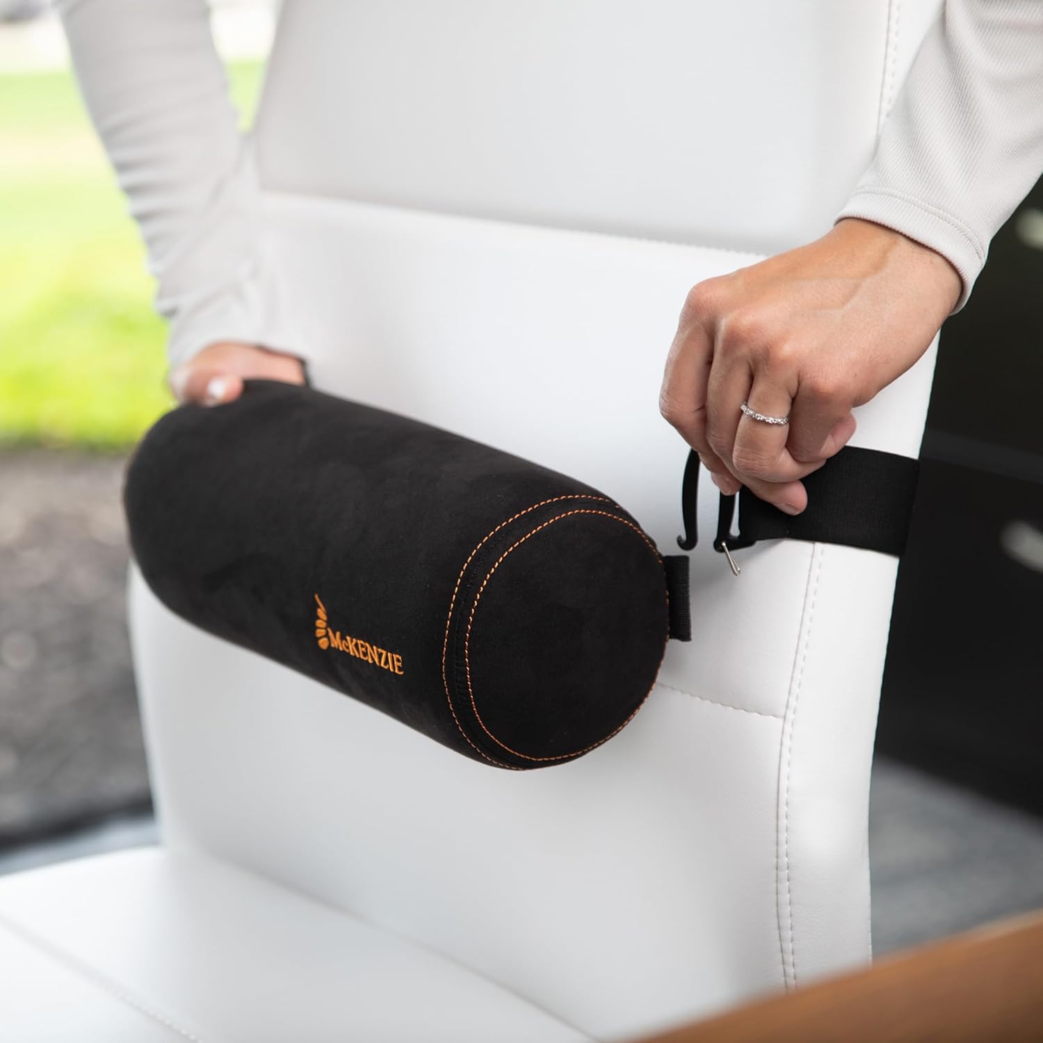 OPTP Original McKenzie Lumbar Roll Cushion for Lower Back Support, Firm

