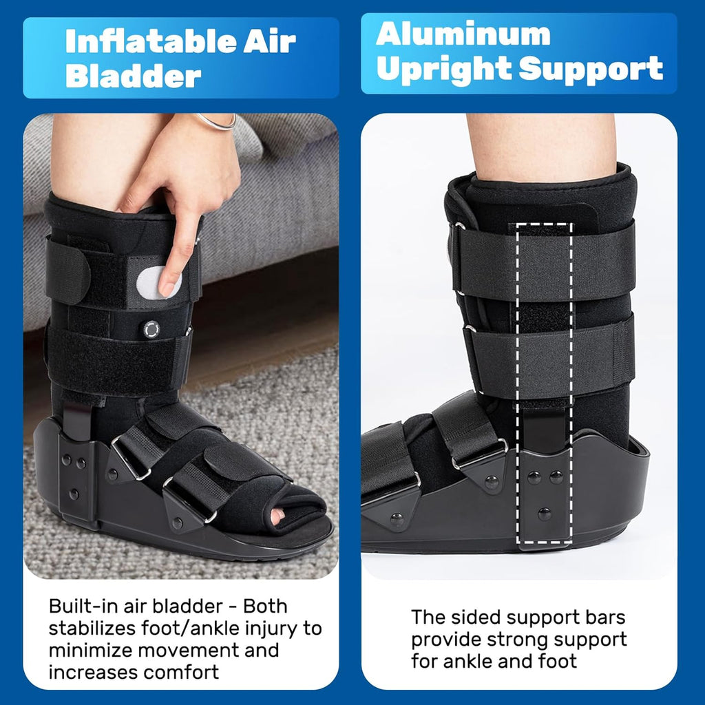 kefit Inflatable Walking Boot for Broken Foot, Sprained Ankle, Fracture


